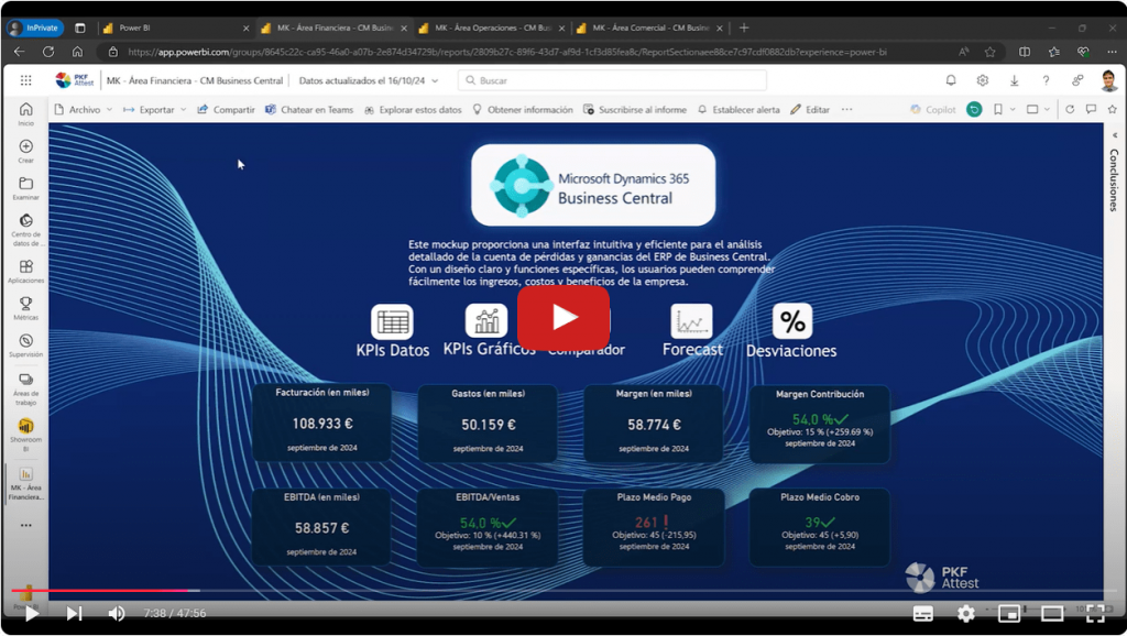 Grabación gratuita webinar Power BI Y business central