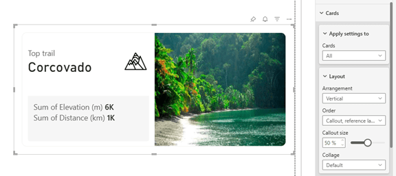 Nuevo visual Card de Power BI