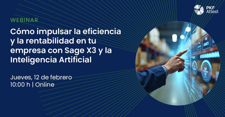 Un webinar de 45 minutos donde expertos muestran c&oacute;mo Sage X3 y la IA impulsan la eficiencia operativa mediante estrategias avanzadas.