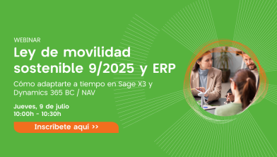 Webinar | Ley 9/2025 y ERP: cómo adaptarte a tiempo en Sage X3 y Dynamics 365 BC / NAV